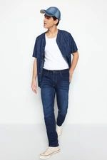 Trendyol Light Navy Blue Premium Regular Fit Stretch Fabric Jeans Denim Trousers