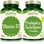 GreenFood Nutrition Probiotics Lactospore® with Prebiotics + Vitamin D3 sada (pro podporu zažívání)