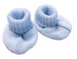 Pletené botičky/capáčky STAR Hand Made Baby Nellys, modré, vel. 80-86 (12-18m)