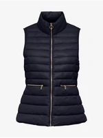 Dark blue quilted vest ONLY Madeline - Women