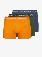 Jack & Jones Set of three men's boxer shorts in blue, green and orange Jack & J - Men