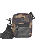 Small crossbody bag with wooden camouflage