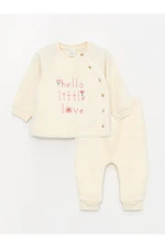 LC Waikiki Crew Neck Long Sleeves Toddler Girlfriend Cardigan and Trousers 2-piece Set