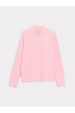 LC Waikiki Half Turtleneck Basic Long Sleeve Girls Knitwear Sweater