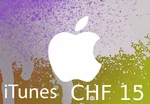 iTunes 15 CHF CH Card
