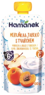 HAMÁNEK Marhuľová a jablková kapsa s tvarohom 100 g