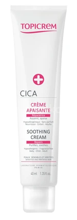 Topicrem Obnovujúci krém pre podráždenú pleť cica (Soothing Cream) 40 ml