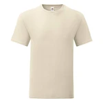 Beige men's t-shirt with combed cotton Iconic sleeve Fruit of the Loom Beige men's t-shirt with combed cotton Iconic sleeve Fruit of the Loom