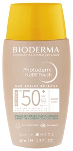 Bioderma Tónovaný fluid pro smíšenou až mastnou pleť Photoderm Nude Touch Mineral SPF 50+ (Fluid) 40 ml Light Bioderma Tónovaný fluid pro smíšenou až mastnou pleť Photoderm Nude Touch Mineral SPF 50+ (Fluid) 40 ml Light