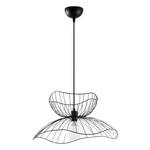 Czarna lampa wisząca z metalowym kloszem ø 50 cm Farac – Opviq lights