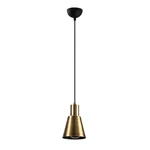 Lampa wisząca w czarno-złotym kolorze ø 14 cm Kem – Opviq lights