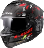 LS2 FF808 Stream II Angry Monkey Matt Black/Red L Kask