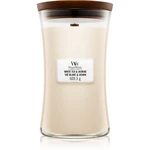 Woodwick White Tea & Jasmine vonná svíčka s dřevěným knotem 609.5 g