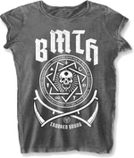 Bring Me The Horizon Tricou Crooked Young Femei Burnout Charcoal S