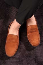 Ducavelli Naran pánske neformálne topánky z pravej kože, mokasíny, ľahké topánky, semišové topánky.