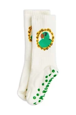 Detské ponožky Mini Rodini Parrot biela farba