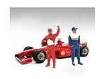 "Racing Legends" 90s Figures A and B Set of 2 for 1/18 Scale Models by American Diorama
