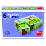 Dřevěné kostky Lesní zvířátka