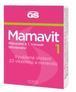 GS Mamavit 1 Plánovanie a 1.trimester 30 tablet