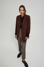 Single-breasted jacket with 3/4 sleeves