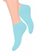 Steven 052 světle modré Kotníkové ponožky 35/37 Blankytná