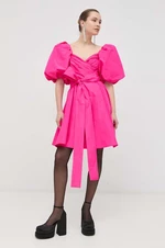 Šaty Pinko fialová barva, mini