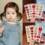 10/5pcs Snap Hair Clips for Girls Clip Pins BB Hairpins Color Metal Barrettes for Baby Children Women Girls Styling Accessories