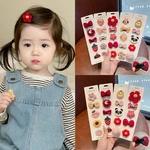 10/5pcs Snap Hair Clips for Girls Clip Pins BB Hairpins Color Metal Barrettes for Baby Children Women Girls Styling Accessories