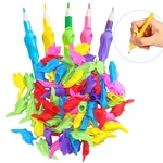 10-30pcs/Set Kids Pencil Grasp Silicone Baby Learning Writing Tool Correction Device Fish Pen Grasp Writing Aid Grip Stationery