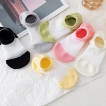 Sweet Invisible Short Silk Boat Socks For Girl Women Summer Breathable Harajuku Shallow Mouth Ankle Socks Female Hosiery