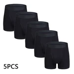 5PCS Men's Boxers Plus Size Cotton Boxer Briefs Breathable Panties Comfortable Pants Soft Shorts S-XXL Seamless Male Underpants