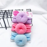 3Pcs/Set Soft Cotton Baby Headband Turban Big Knot Baby Girls Hairband Solid Color Newborn Hair Band Hair Accessories
