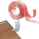 Transparent PVC Baby Protection Strip with Double-Sided Tape Anti-Bumb Kid Safety Table Edge Furniture Guard Corner L Protectors