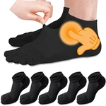 5 PCS Men Five Toe Socks Spring Summer And Autumn Fashion Boat Sock Man's And Male 5 Finger Cotton Short Socks men stockings