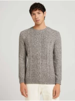 Light Grey Men's Patterned Sweater Tom Tailor - Men