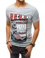 Grey men's T-shirt RX4373 with print