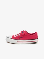 Dark pink Lee Cooper girls' sneakers - unisex