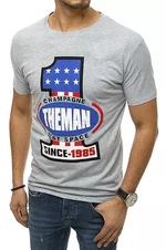 Grey men's T-shirt RX4405 with print