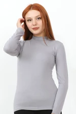 InStyle Long Sleeve Turtleneck Basic Body - Gray