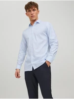 Světle modrá pánská košile Jack & Jones Parker - Pánské