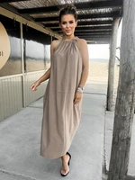 Dress brown Och Bella BE-A203D.brown