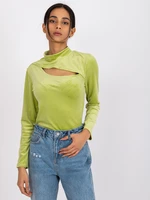 Light green velour blouse cut Kigali