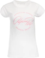 Women's T-shirt ALPINE PRO DAFKA white