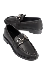 Capone Outfitters Women's Loafers with Metal Buckles