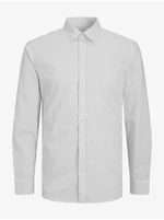 White Mens Patterned Shirt Jack & Jones Joe - Men