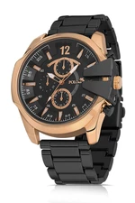 Polo Air Sports Case Men's Wristwatch Black Copper Case Color