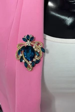 Brooch XZ459-247 turquoise
