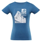 Women's quick-drying T-shirt ALPINE PRO MONENA vallarta blue variant PA