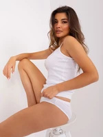 White two-piece nightset with panties