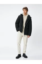 Koton Hooded Anorak with Pocket Detail, Zipper and Snap Buttons